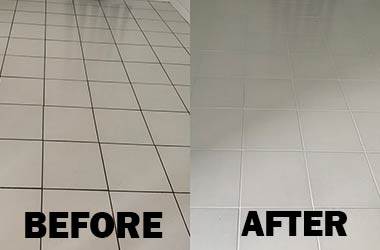 professional tile cleaning program involves six steps